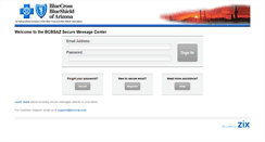 Desktop Screenshot of bcbsaz.zixmail.net